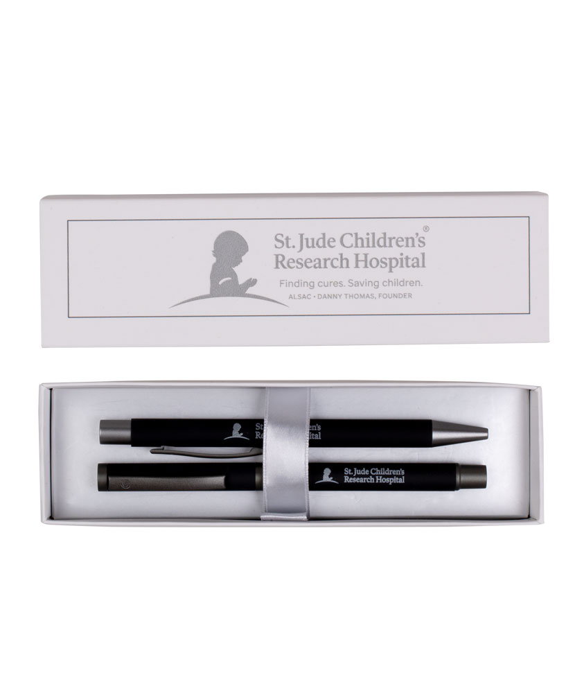 Metal Pen Set with Rubberized Finish